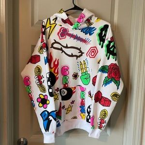 Skater Hoodie White Small